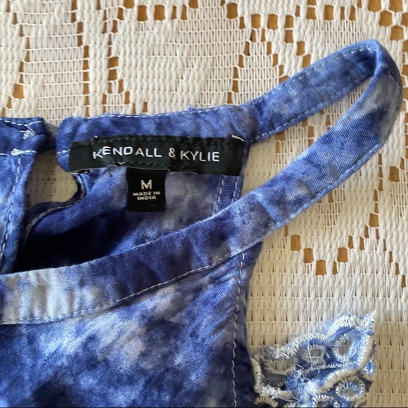 Kendall & Kylie • Blue Tie Dye Halter Neck Tank - Picture 8 of 12